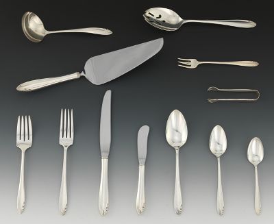 A Set of Sterling Silver Flatware
