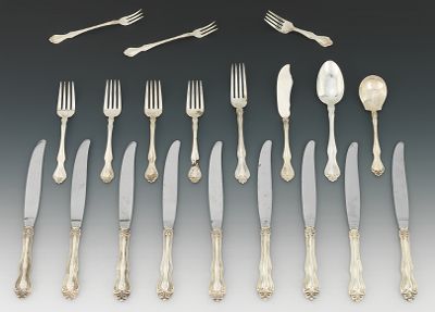 A Group of Sterling Silver Flatware