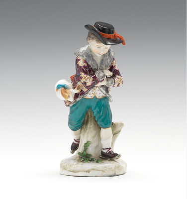 Antique Chelsea Porcelain Figure of