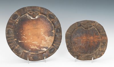 A Pair of Wooden African Divination