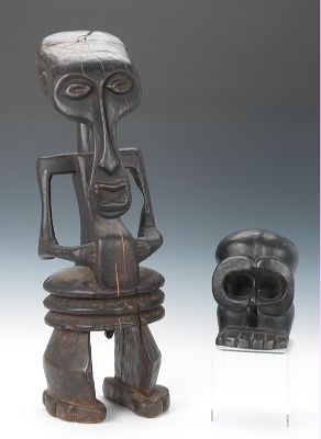 A Pair of West African Wooden Reliquary 133223
