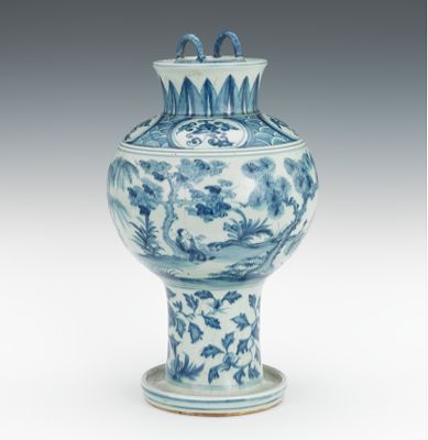 Large Chinese Blue and White Vase