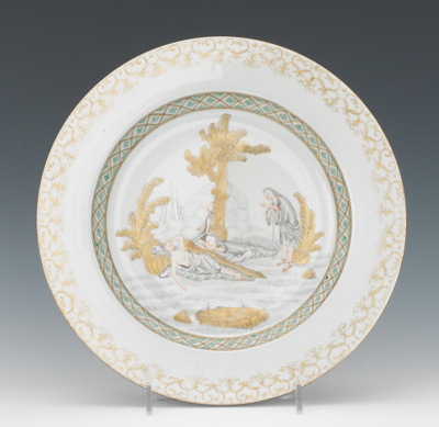 A Chinese Export Plate with Western