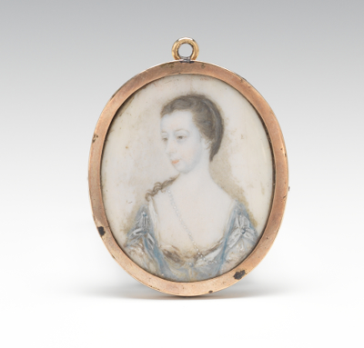 A Miniature Portrait of a Lady Charmingly