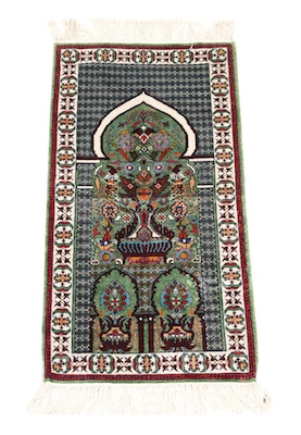 A Tunisian Silk Prayer Rug The