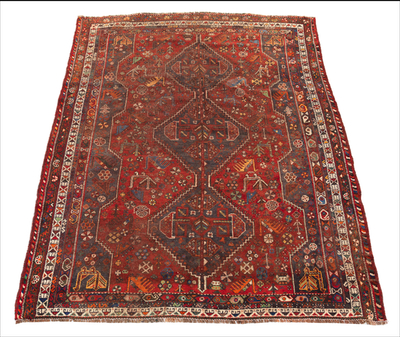 A Semi-Antique Shiraz Carpet Three