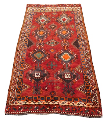 A Signed Kazak Carpet Eight geometric 1332b9