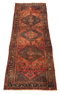 A Hamadan Carpet Three medallion