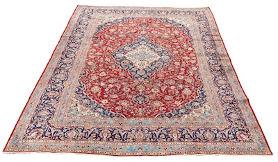 A Lovely Kashan Carpet Red ivory 1332c2