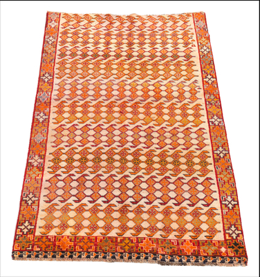 A Shiraz Carpet Fragment Area Carpet