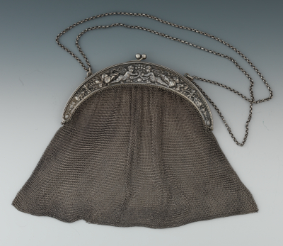 A Coin Silver Victorian Mesh Purse