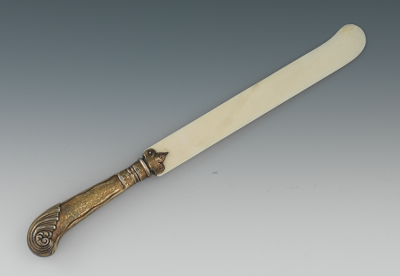 A Silver Ivory Letter Opener 133385