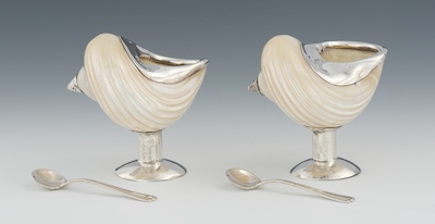 A Pair of Sterling Silver and Mother of Pearl 13338e