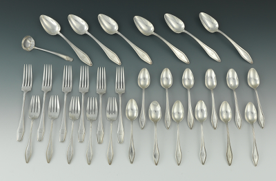 A Part Set of Sterling Silver Flatware