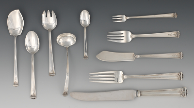 A Sterling Silver Partial Dinner 1333b3