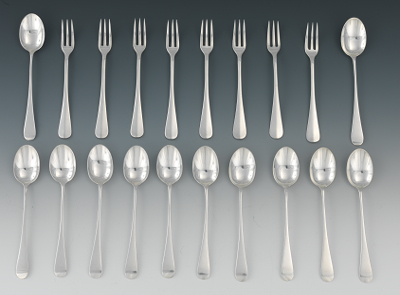 A Set of Sterling Silver Forks and Spoons