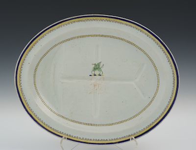 A Large Chinese Export Armorial Platter