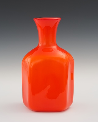 A Large Empoli Cased Glass Vase 13343d