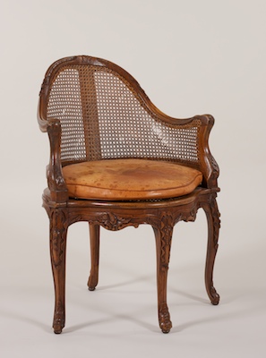 A Louis XV Style Corner Chair Elegantly 133469