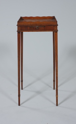 A Mahogany Teakettle Stand In the