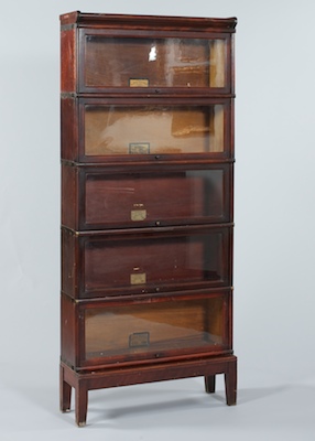 Stacking Wood and Glass Barrister