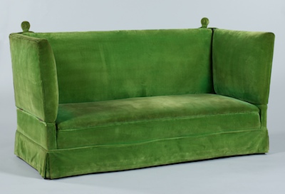 A Green Velvet Italian Love Seat 133491