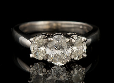 A Ladies' Three Diamond Engagement
