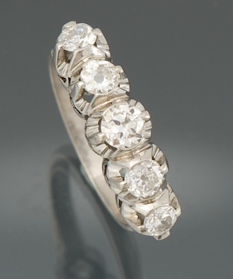 A Ladies' Platinum and Diamond