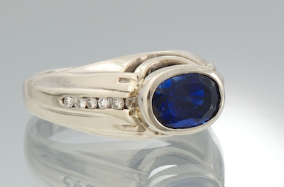 A Ladies Contemporary Sapphire 1334ef
