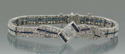 An Estate Art Deco Platinum Diamond