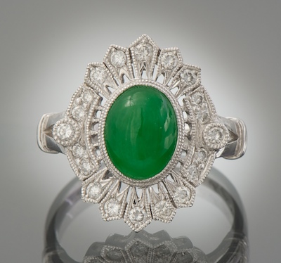 A Ladies Platinum Jadeite and 133515