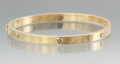 An Italian Screw Design Bangle 133534