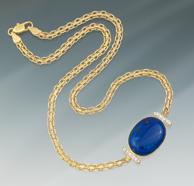 A Ladies' Lapis Lazuli and Gold