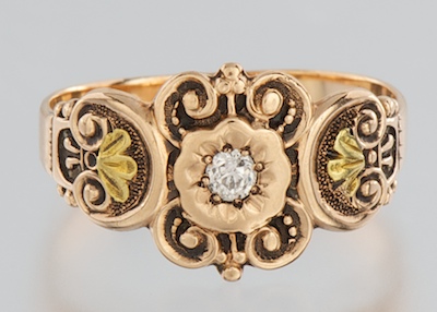 A Victorian Style Two Tone Gold