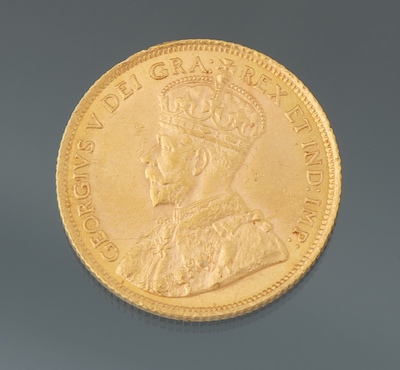 A Canadian 1914 Five Dollar Gold Coin