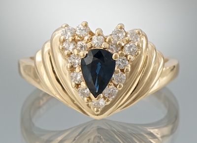 A Ladies' Diamond and Sapphire