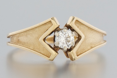 A Ladies' Diamond Solitaire Ring