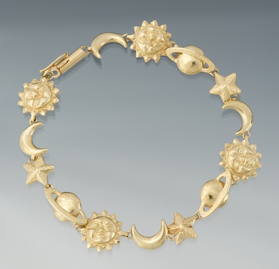 A Ladies Celestial Design Gold 13360d