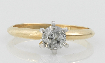 A Ladies' Diamond Solitaire Ring