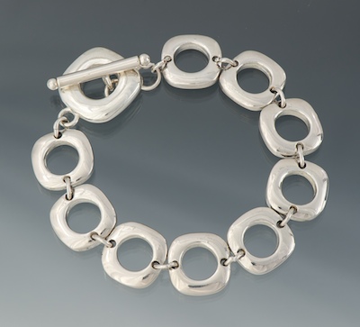 A Sterling Silver Bracelet Stamped