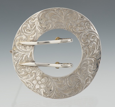 A Ladies' Sterling Silver Buckle