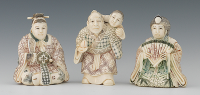 A Carved Ivory Emperor and Empress 133668