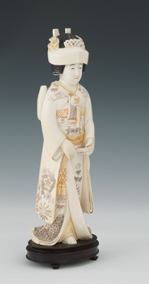 A Carved Ivory Japanese Figure 133679