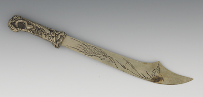 A Silver Metal Kozuka Dagger Meiji