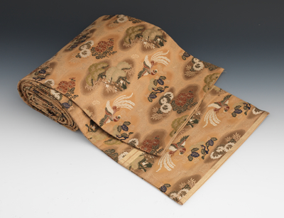 A Japanese Damask Obi Double sided 13369a