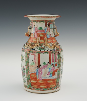 A Rose Famille Porcelain Vase Apprx  1336ee