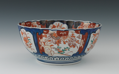 A Chinese Imari Style Bowl Thickly