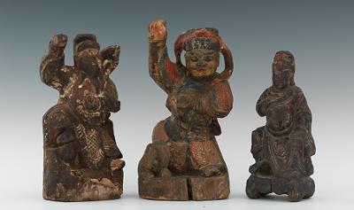 A Group of Three Chinese Carved 13371d