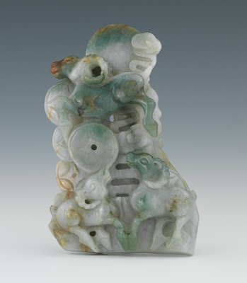 A Chinese Carved Jade Grouping