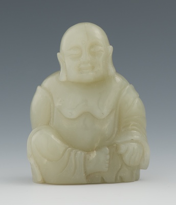 A Carved Jade Figure of Seated 133738